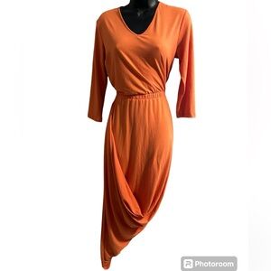 NWT Serena Williams Signature Statement Jersey Dress Asymmetric Hem Small